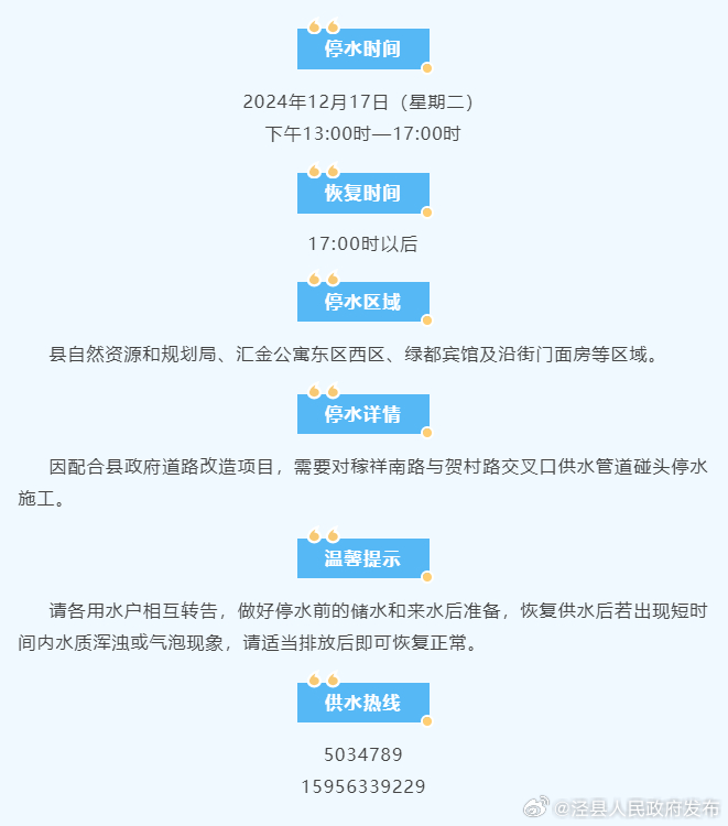 安慶供水停水最新通知